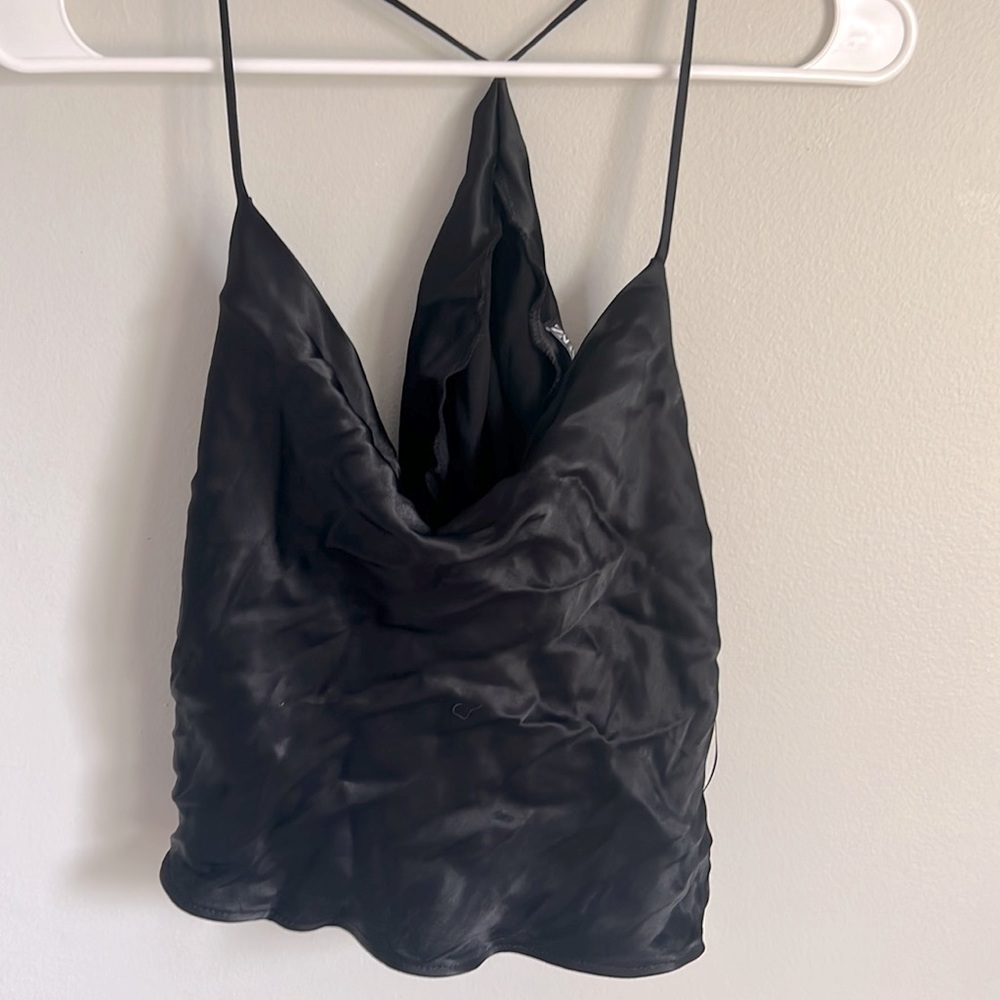 Zara Satin Tank